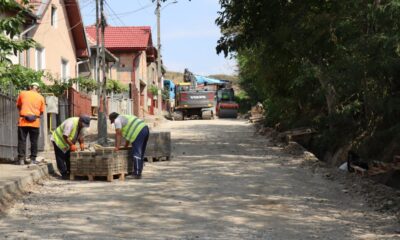 foto: lucrări la infrastructura rutieră, la blaj. un drum comunal