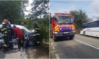 foto update: accident rutier la pianu de sus. impact între