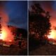 foto video: incendiu la alba iulia. focul a cuprins deșeuri menajere