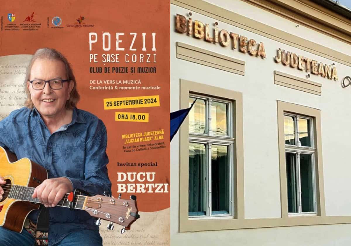 miercuri, 25 septembrie: artistul ducu bertzi, la biblioteca județeană „lucian