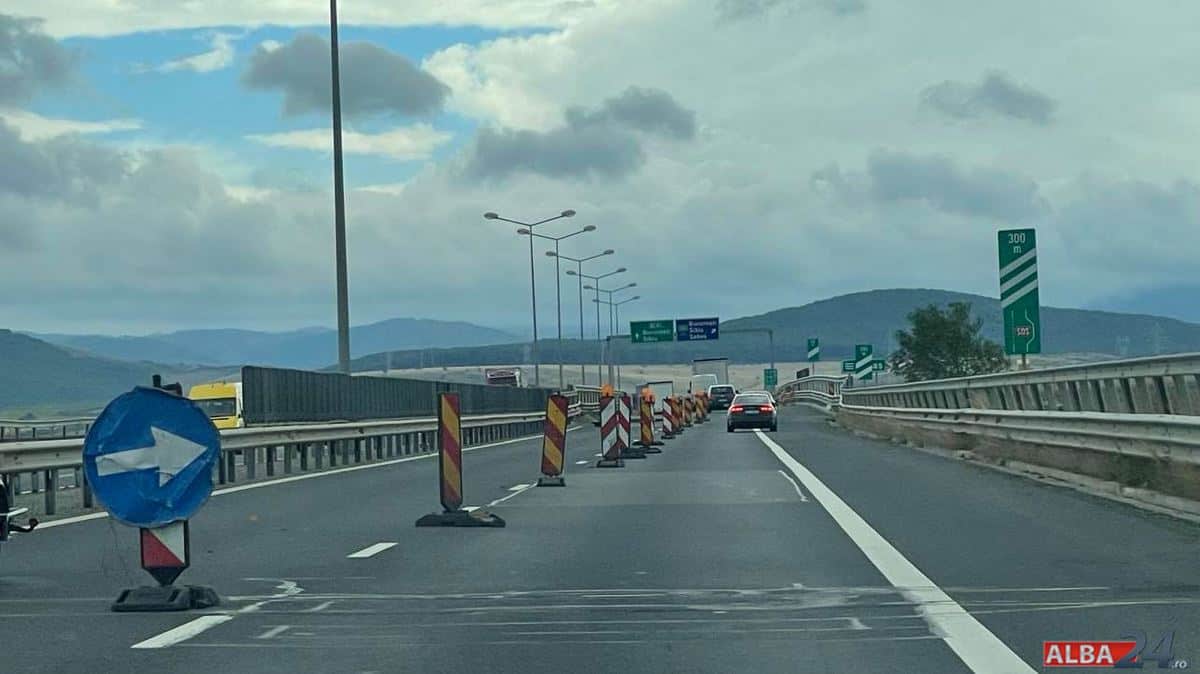 restricții de circulație pe autostrada a1 sibiu sebeș deva. lucrări de reparații