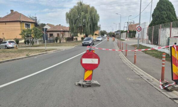 video: restricții de circulație pe o stradă din alba iulia.