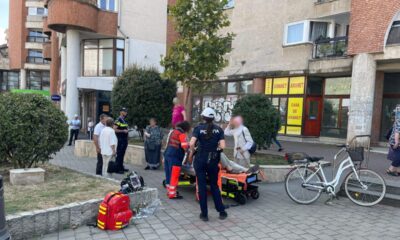 video: vârstnic rănit după ce a căzut cu bicicleta în