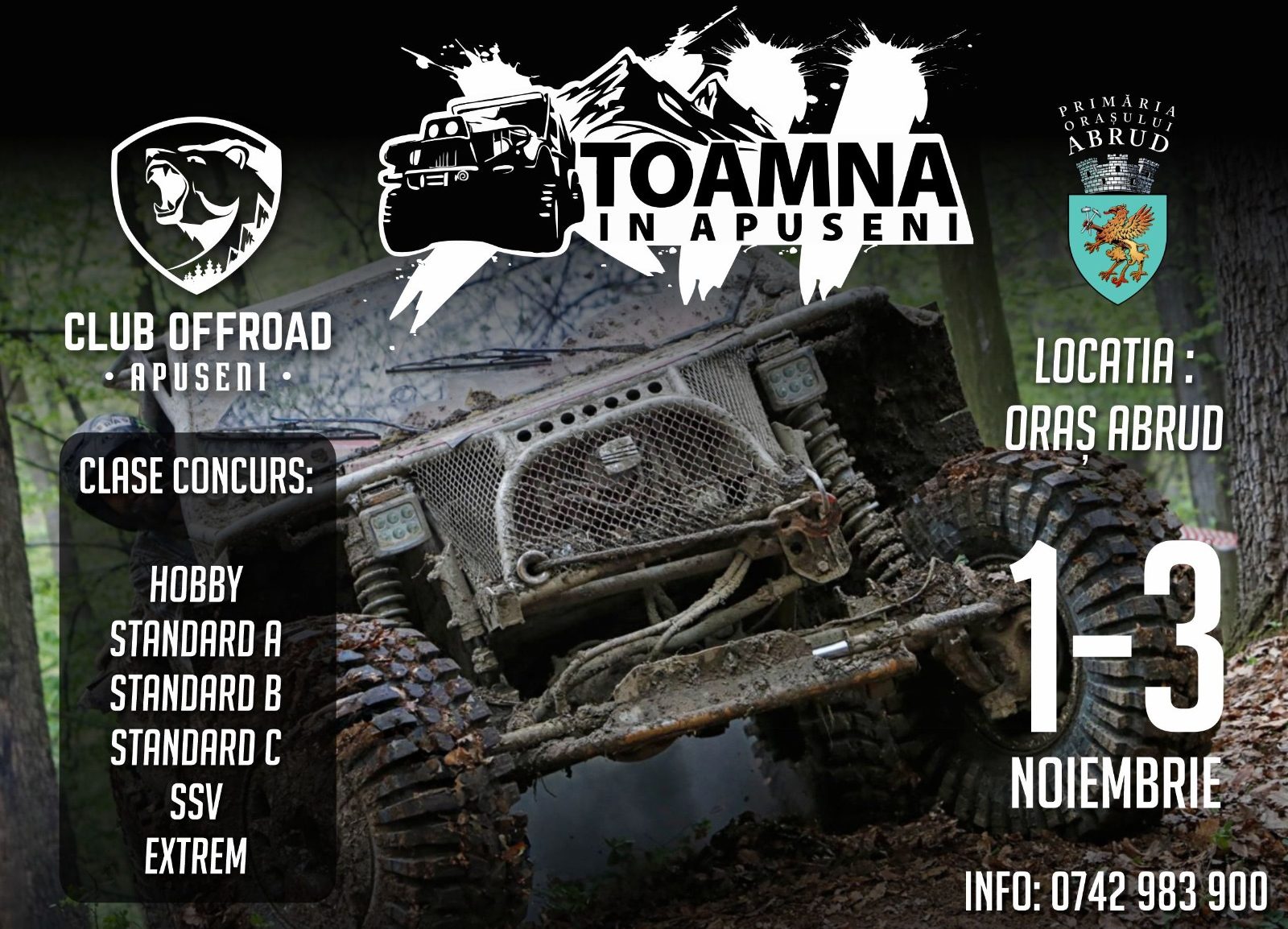 1 3 noiembrie: concursul de offroad „toamna în apuseni”. adrenalină cu