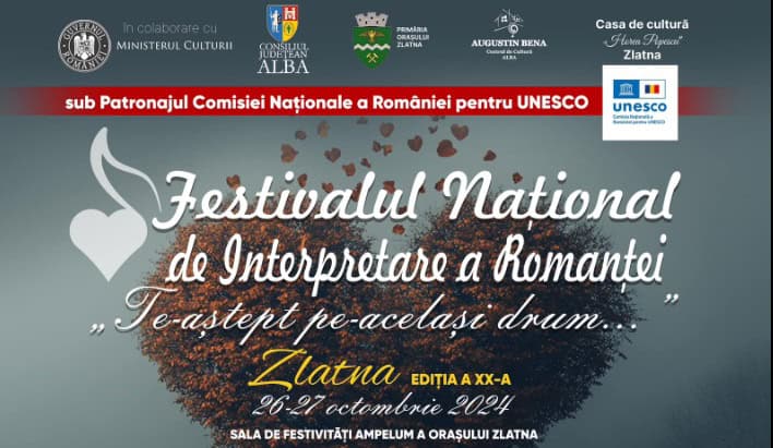 26 27 octombrie: festivalul național de interpretare al romanței la zlatna.