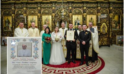 blaj: binecuvântare apostolică semnată personal de papa francisc, pentru căsătoria a