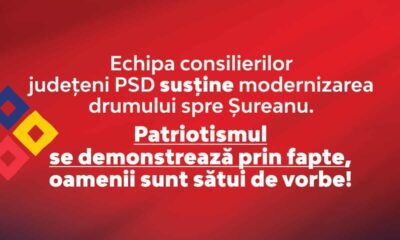 comunicat: consilierii județeni psd susțin modernizarea drumului spre Șureanu. patriotismul