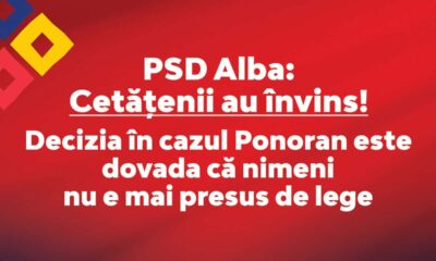 comunicat psd alba: ”cetățenii au învins! decizia în cazul ponoran