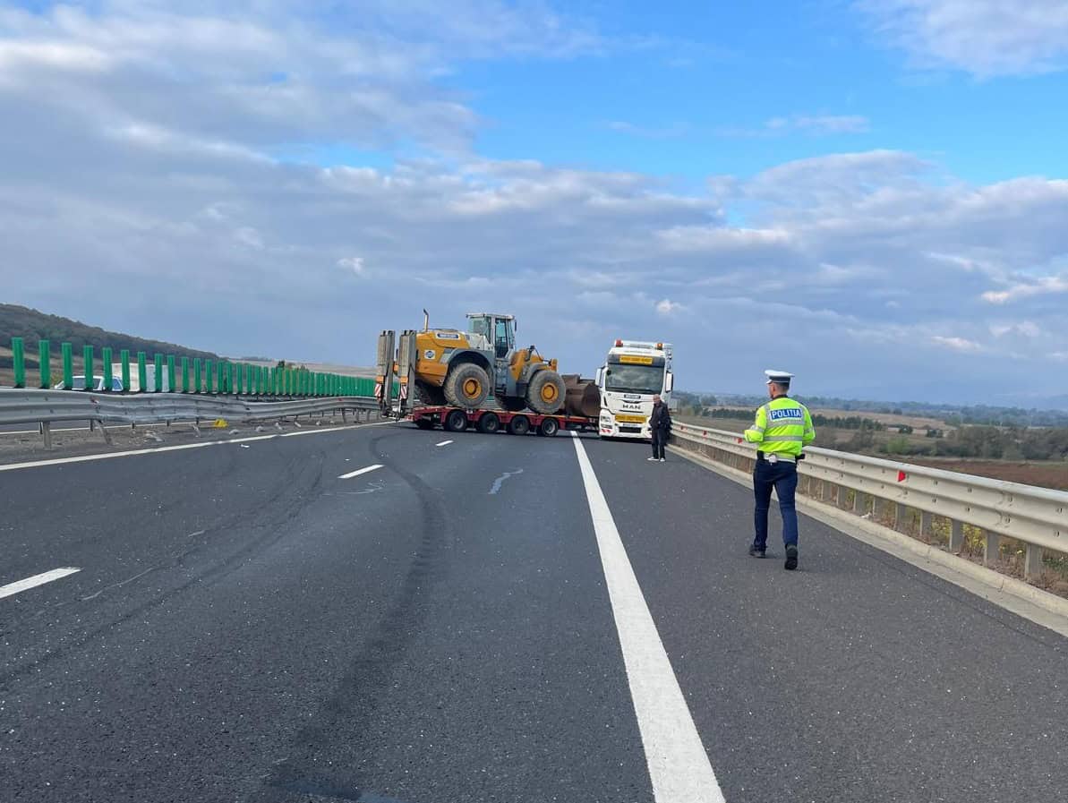 foto: accident pe autostrada a1 sebeș – deva, în zona