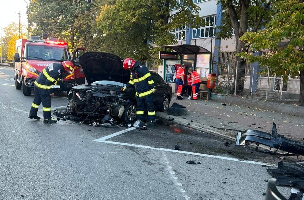 foto: accident rutier pe strada alexandru i. cuza din alba