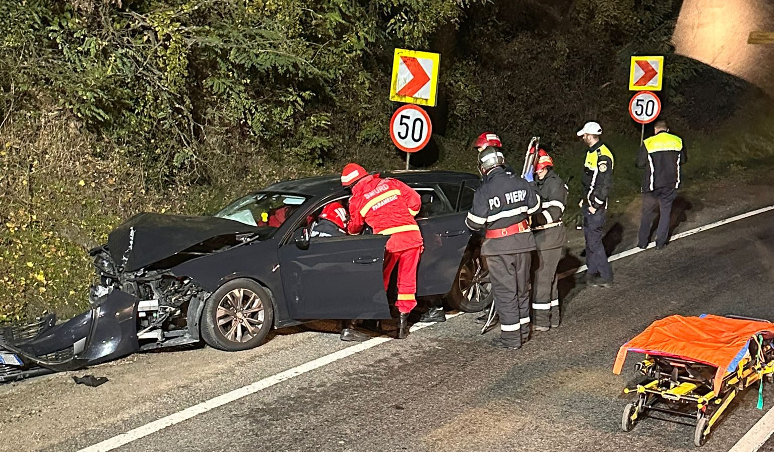 foto: accident între aiud și mirăslău. o persoană a fost