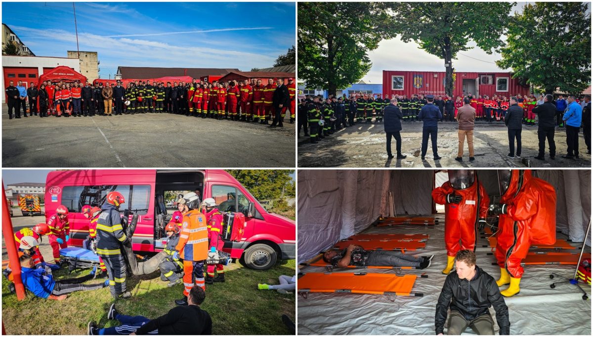 foto: exerciȚiu de amploare cu activarea planului roșu, la isu