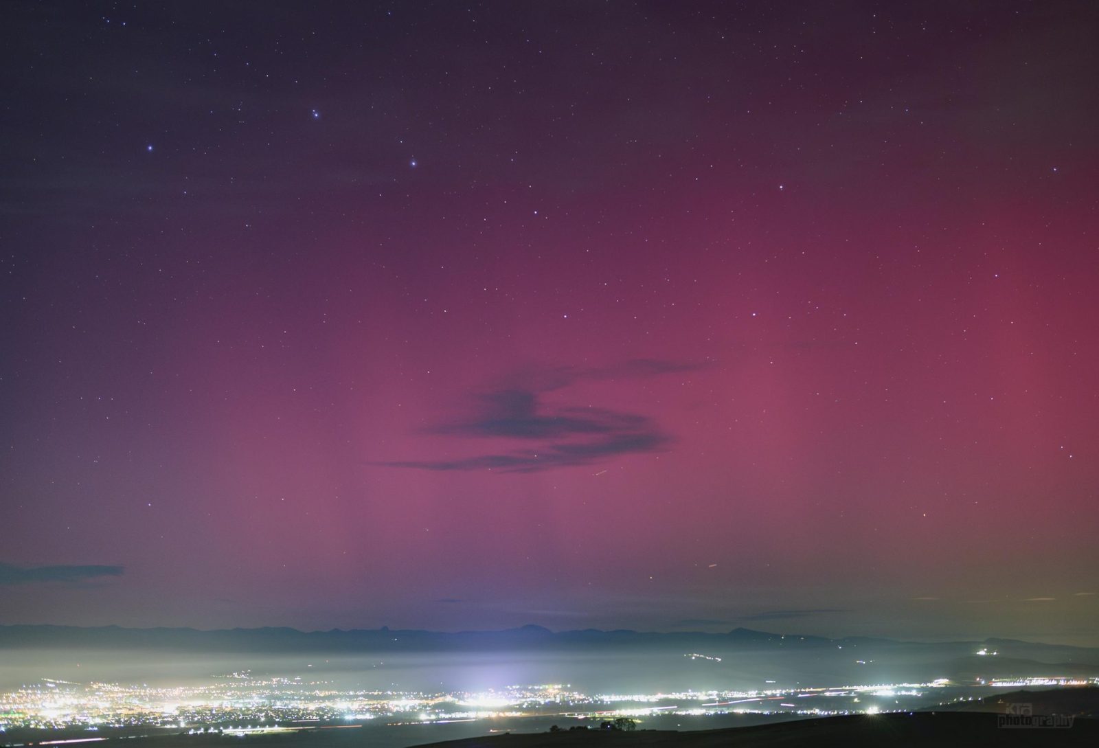 foto: imagini spectaculoase cu aurora boreală, surprinse lângă alba iulia