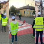 foto: patrulă școlară de circulație, la Școala gimnazială „vasile goldiș”