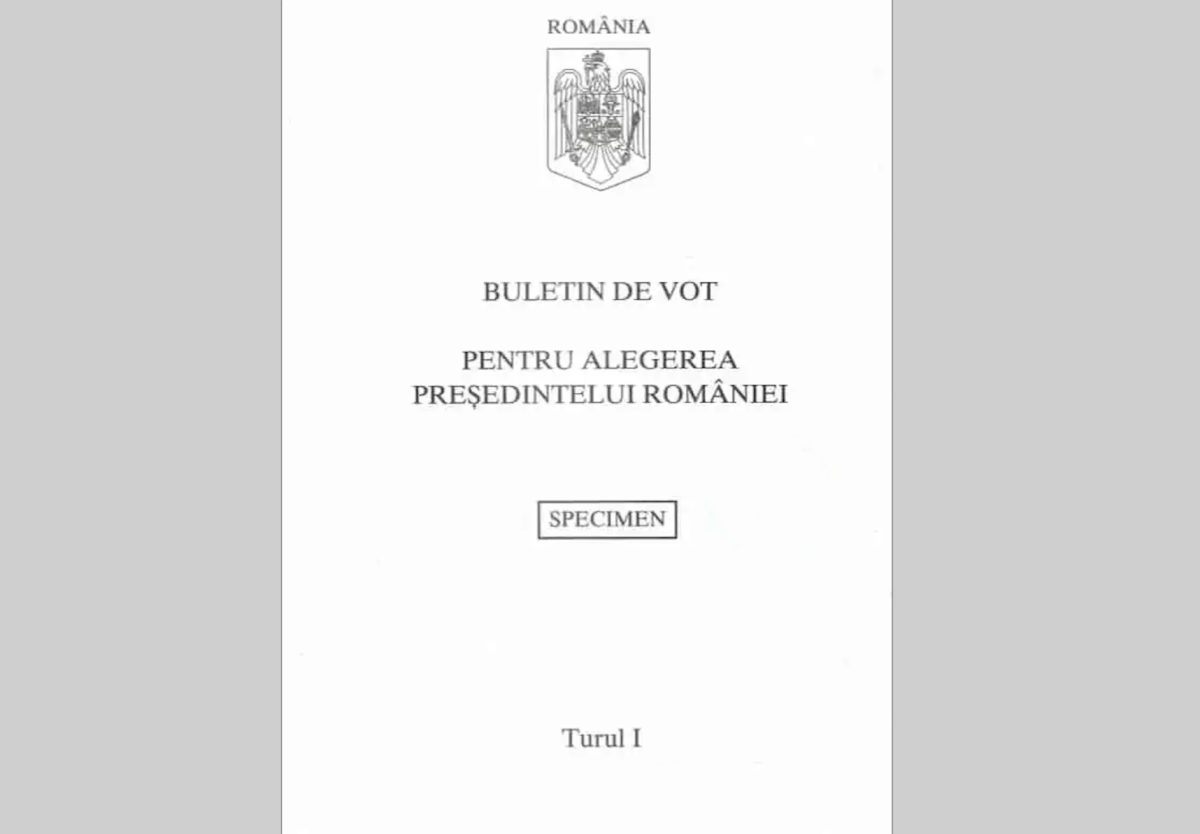 ordinea pe buletinul de vot din primul tur la alegerile