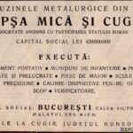 reclamă din anii 1930, la uzina metalurgică din cugir: „societate