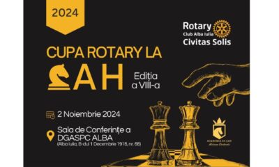 sâmbătă, 2 noiembrie: cupa rotary la Șah, ediția a viii a,