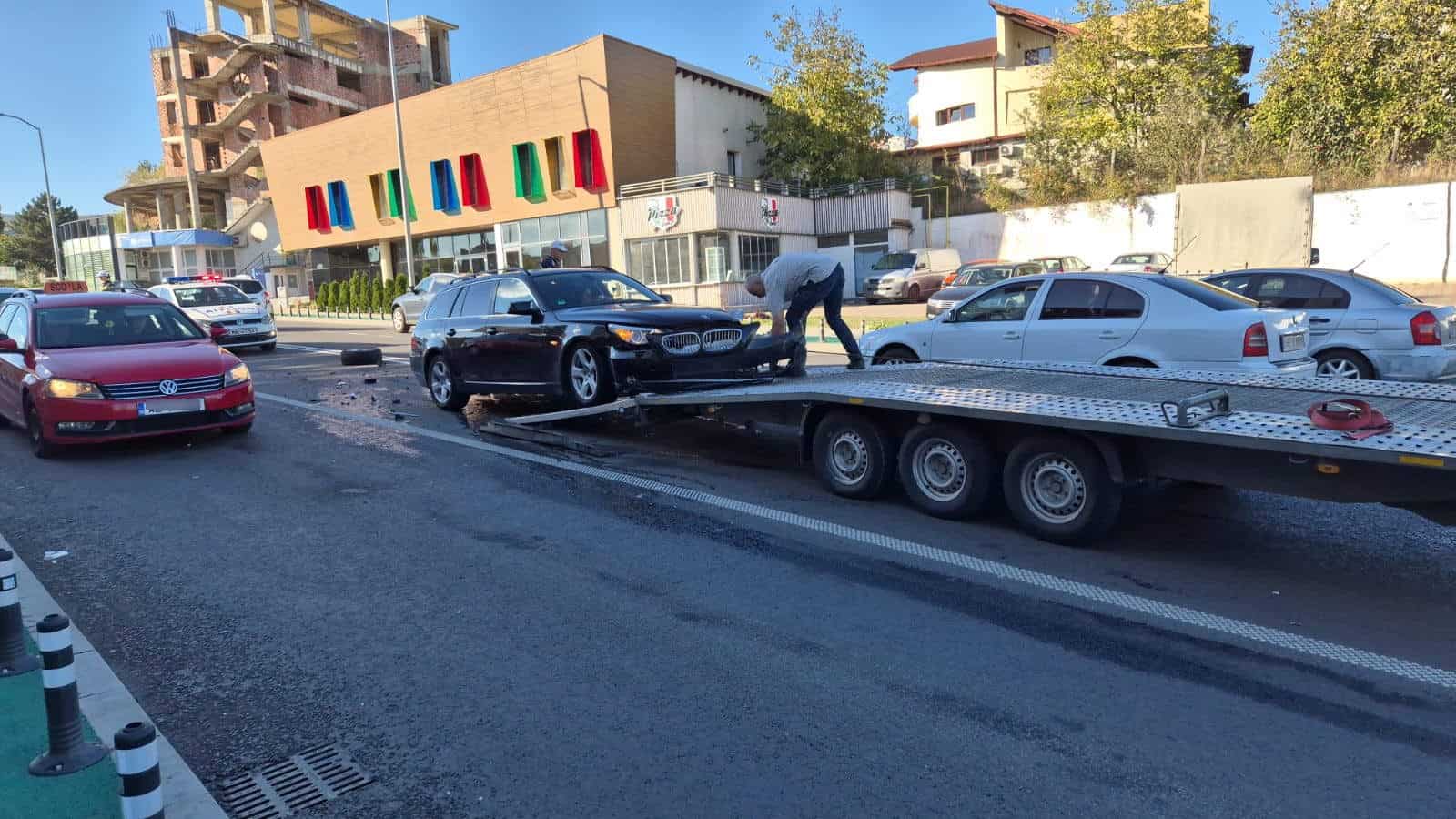 video: accident de circulație în alba iulia. două mașini s au