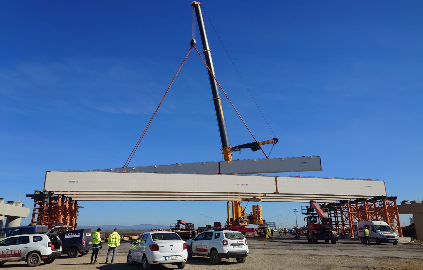 montaj grinzi Autostrada Moldovei A7