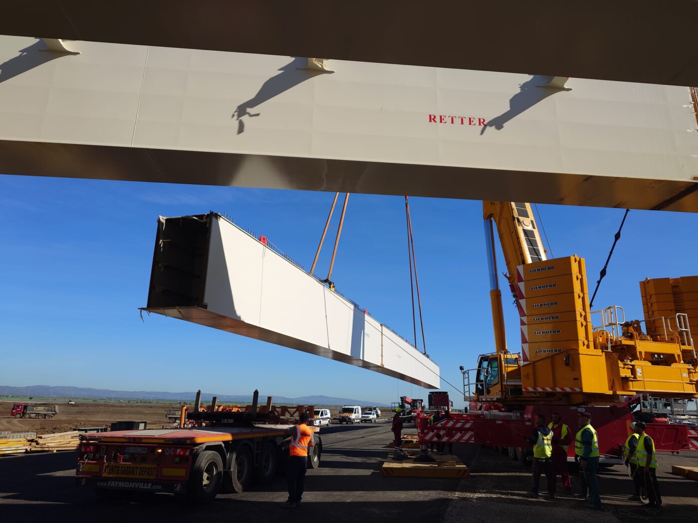 Montare grinzi Autostrada Moldovei A7