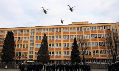 ceremonie cu elicoptere și avioane f16 la alba iulia: colegiul