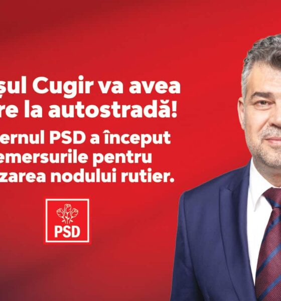 comunicat psd alba: guvernul psd conectează cugirul de autostradă prin