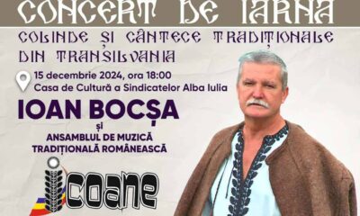 concert de iarnă cu ioan bocșa la alba iulia, în