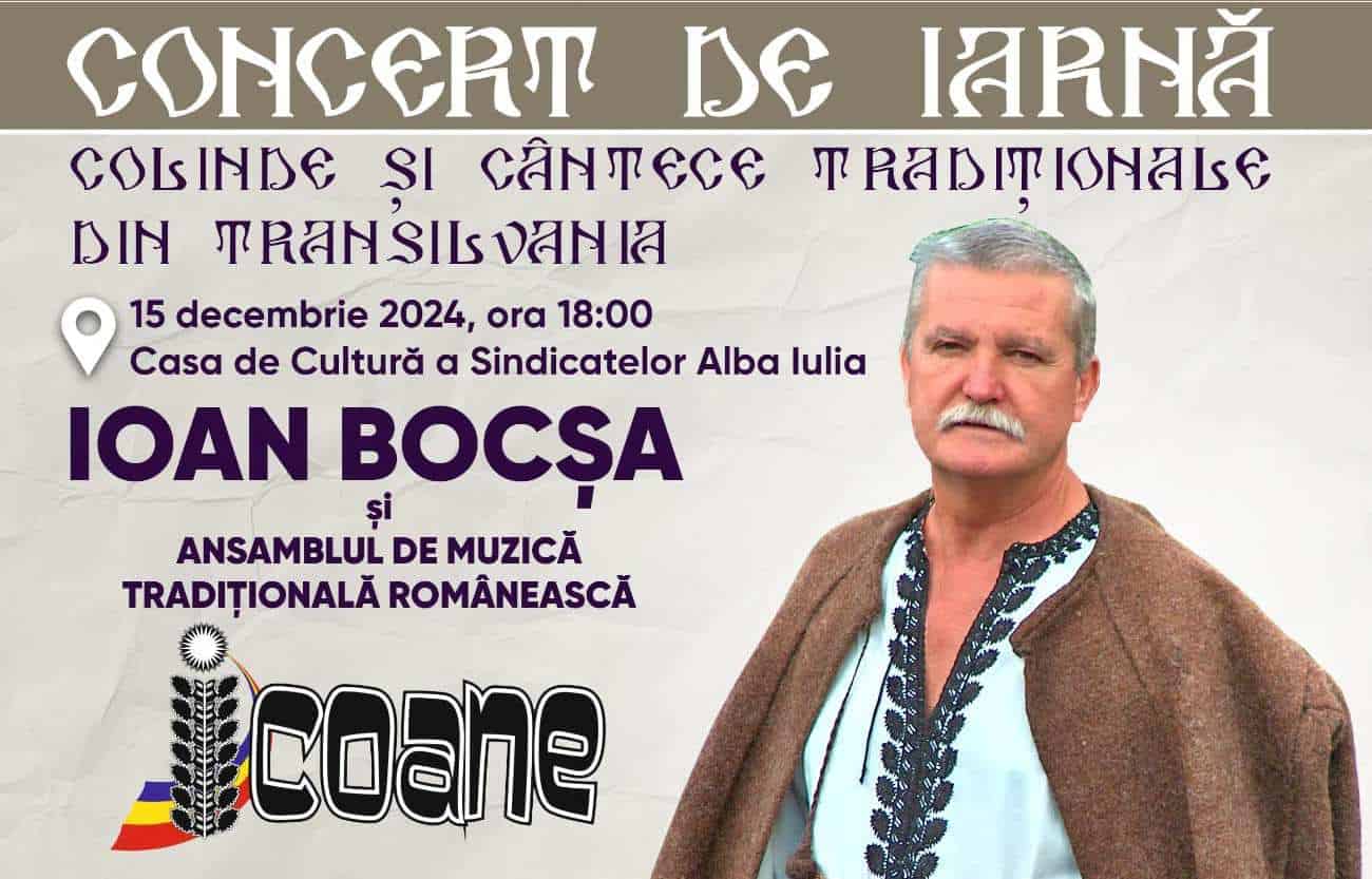 concert de iarnă cu ioan bocșa la alba iulia, în