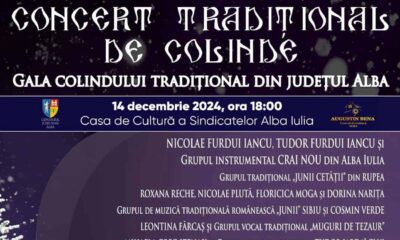 concert tradițional de colinde, în 14 decembrie la alba iulia.