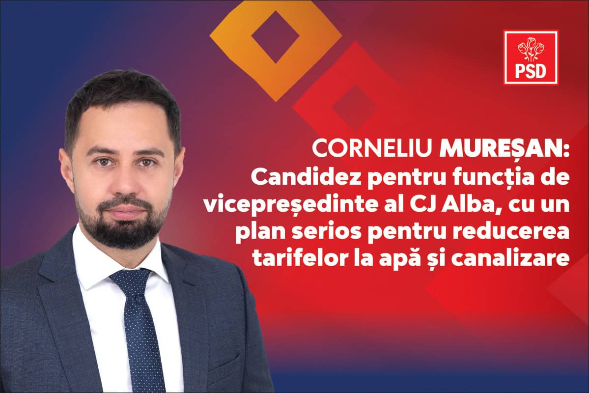 corneliu mureșan: candidez pentru vicepreședinte al cj alba, cu un