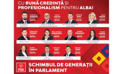 echipa psd alba pentru parlament: vom face o campanie electorală