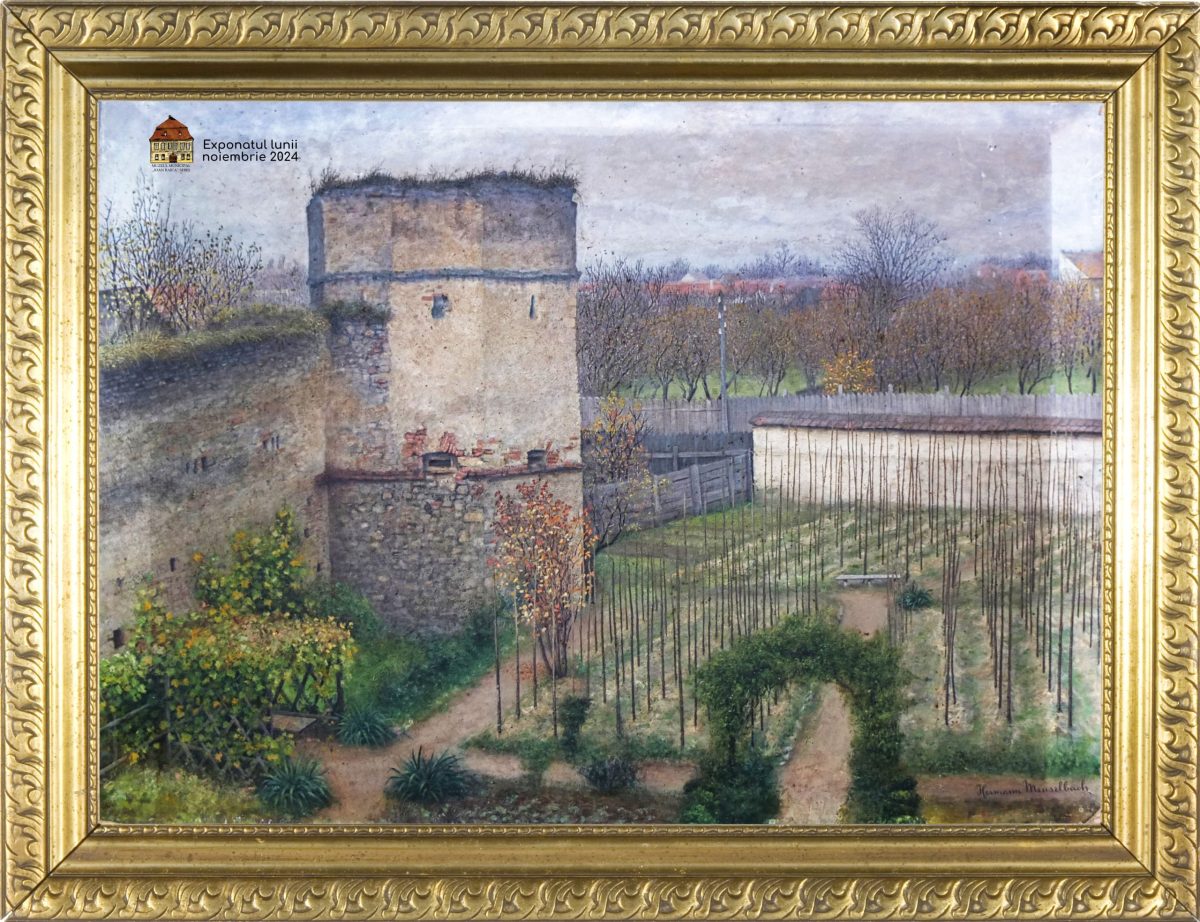 foto: tabloul „turnul de la mănăstire”, realizat de pictorul hermann