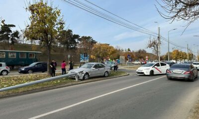 foto video: accident rutier la alba iulia. o mașină a rupt