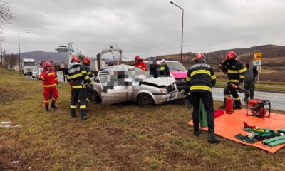 update foto video: accident grav la ieșirea din cugir spre vinerea.