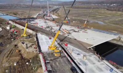 video: un tronson de 16 km din autostrada sibiu pitești se