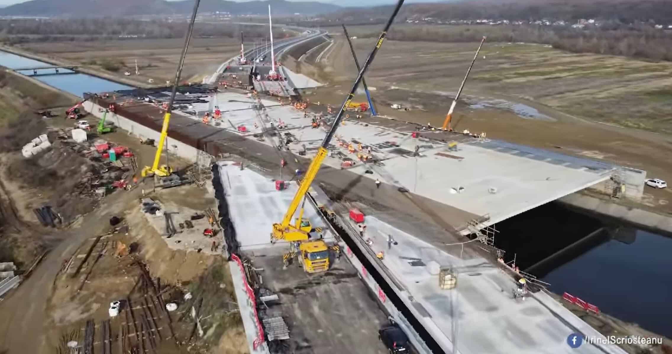 video: un tronson de 16 km din autostrada sibiu pitești se