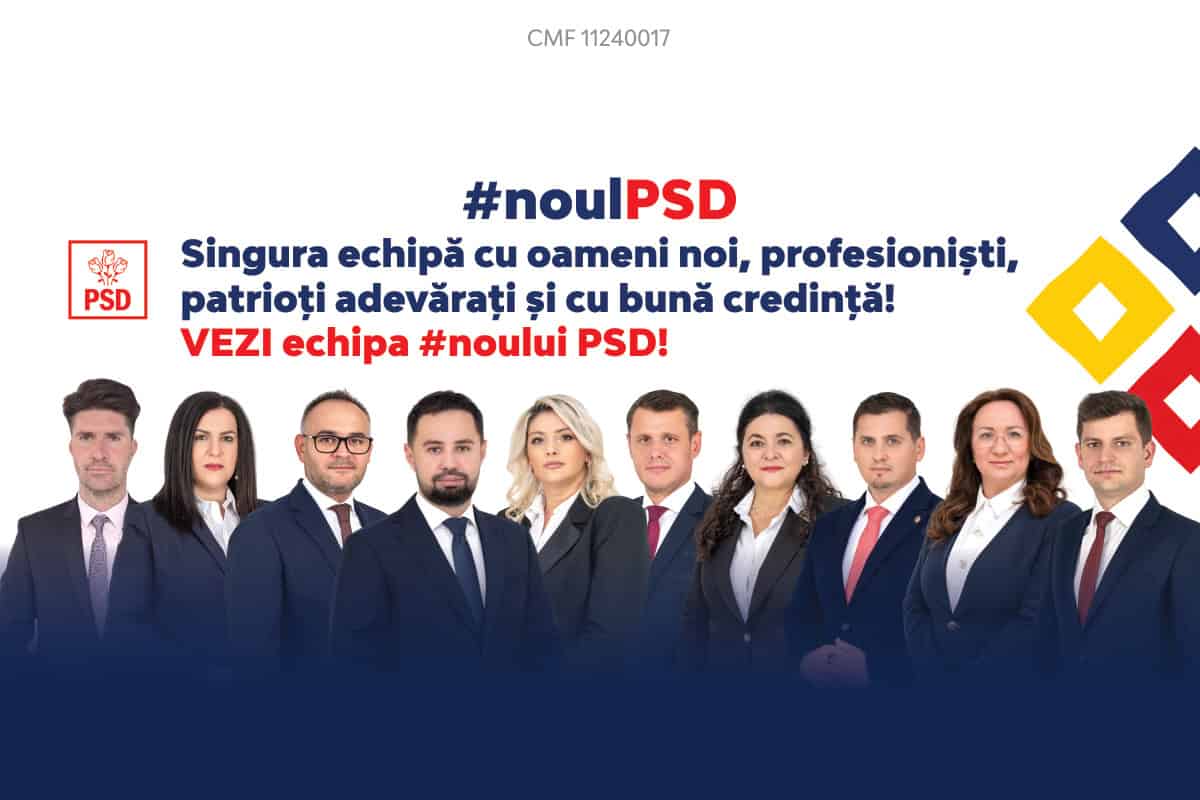 #noulpsd – singura echipă cu oameni noi, profesioniști, patrioți adevărați