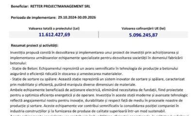 comunicat lansare proiect: dezvoltarea societĂȚii retter projectmanagement s.r.l.