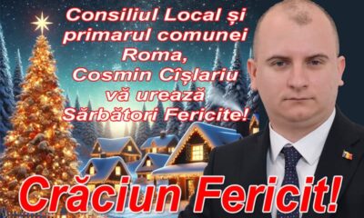 primarul comunei roma, cosmin cîșlariu: un ajun binecuvântat și un