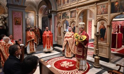 episcopul greco catolic cristian crișan, în mijlocul comunității românești din roma