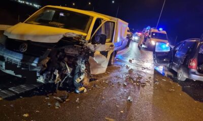 foto: accident pe breteaua de acces pe a1 lângă sibiu.