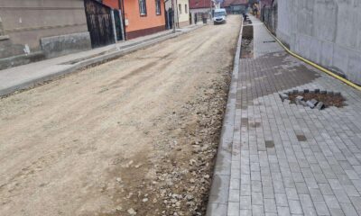 lucrările de infrastructură avansează la teiuș, favorizate de vremea frumoasă