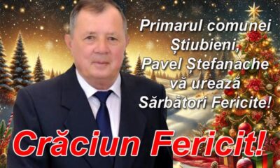 pavel Ștefanache, primarul comunei Știubieni: de crăciun este momentul să