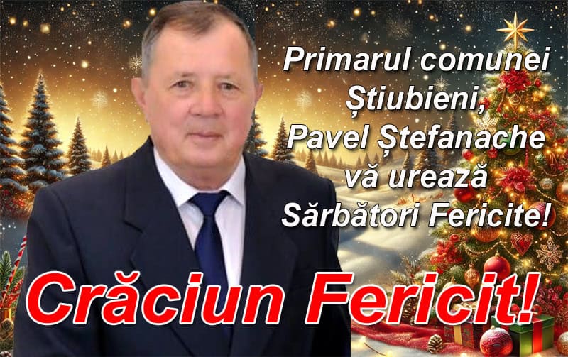 pavel Ștefanache, primarul comunei Știubieni: de crăciun este momentul să