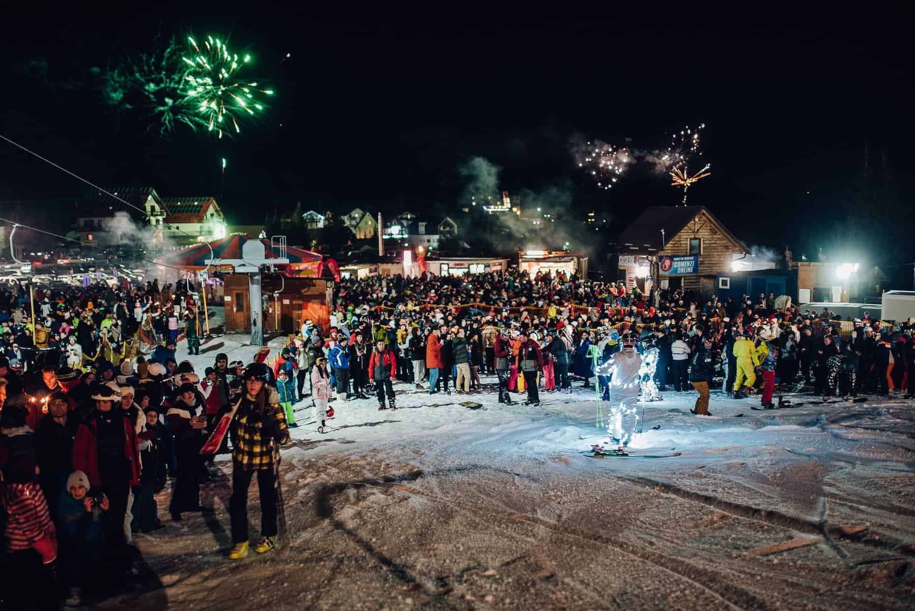 revelion pe pârtie la păltiniș arena: mix de schi, snowboard,