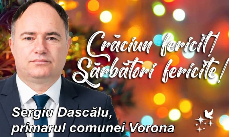 sergiu dascălu, primarul comunei vorona: toate gândurile mele bune și