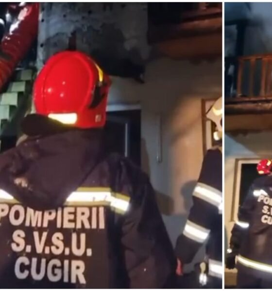 video: incendiu la cugir. focul a cuprins o locuință de