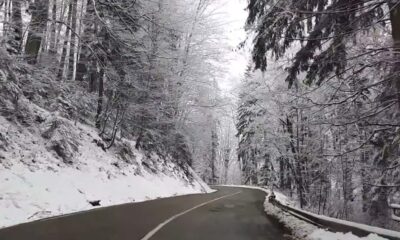 circulație blocată pe un sens de mers în zona bucium.