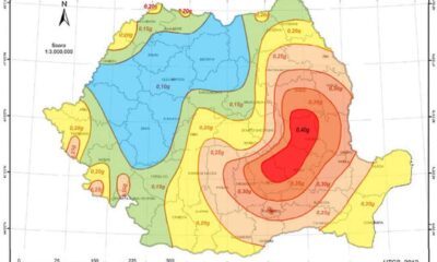 hartă cu riscul seismic pe localități, pregătită de guvern. primăriile