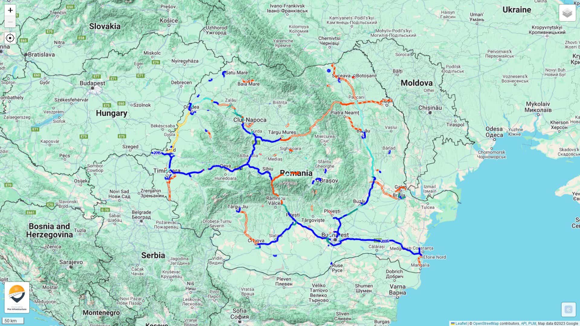 record absolut: aproape 200 km de autostradă și drum expres